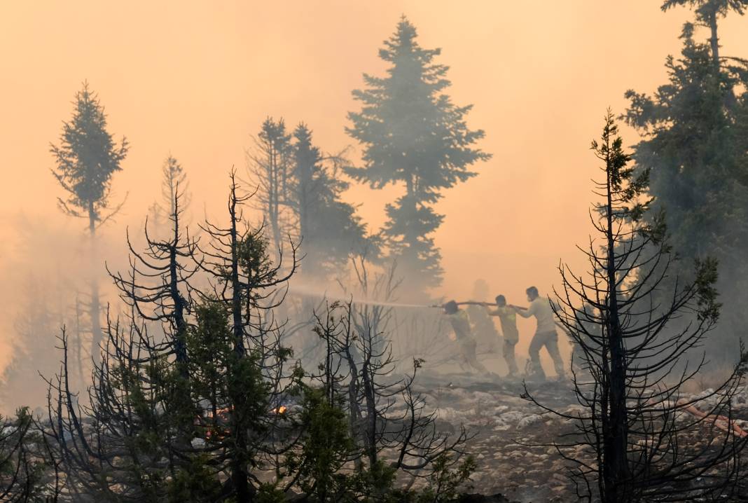 Konya dahil 5 il destek verdi, Ermenek yangını kontrol altında 3
